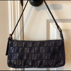 Fendi Zucchino Denim Pochette